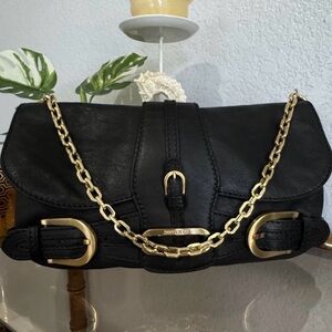 Jimmy Choo Tolita Black Shoulder Bag